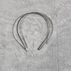 3 piece thin wire headbands black rose gold silver